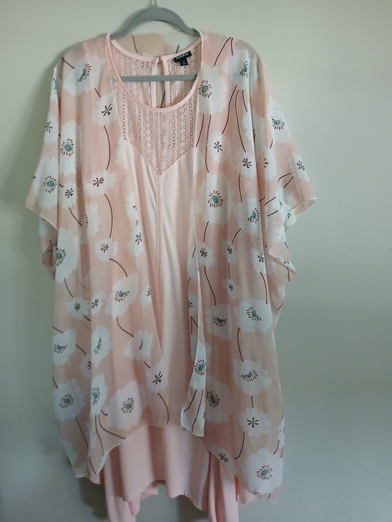 Jackets & Blazers - Light Pink Floral Kimono